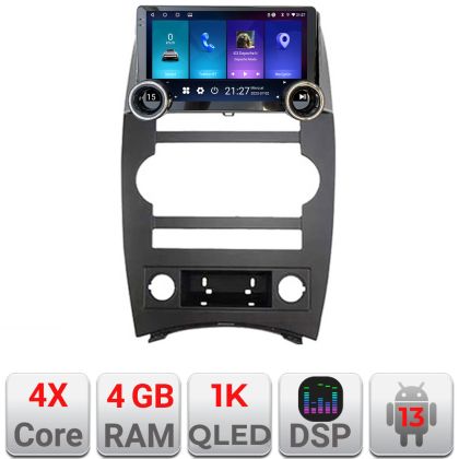 Navigáció Jeep Commander Edotec 4+64 10.5 hüvelykes Incell 1K android Wifi 5Ghz gps internet Kit-commander