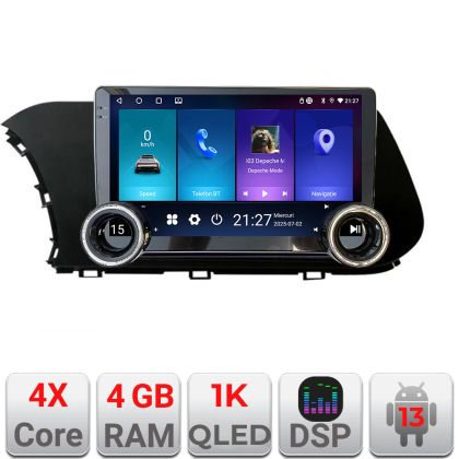 Navigáció Hyundai I20 2020- Kit-i20 Edotec 4+64 10.5 hüvelykes Incell 1K android Wifi 5Ghz gps internet