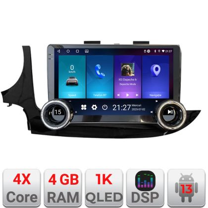 Navigáció Opel Mokka 2016- Kit-MOKKA2 Edotec 4+64 10.5 hüvelykes Incell 1K android Wifi 5Ghz gps internet Co v1