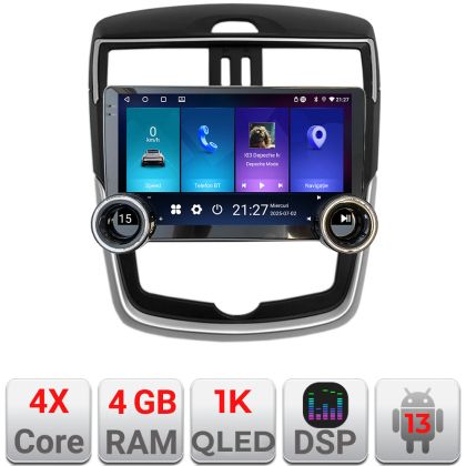 Navigáció Nissan Pulsar 2014-2018 Edotec 4+64 10.5 hüvelykes Incell 1K android Wifi 5Ghz gps internet KIT-pulsar