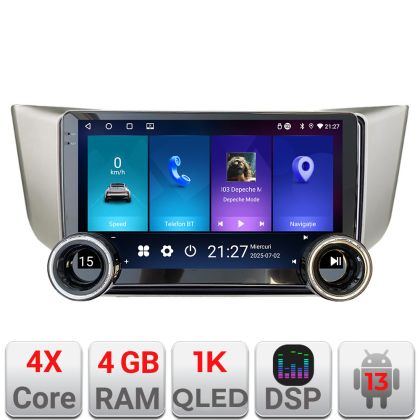Navigáció Lexus RX 2003-2009 Kit- rx-03 Edotec 4+64 10.5 hüvelykes Incell 1K android Wifi 5Ghz gps internet