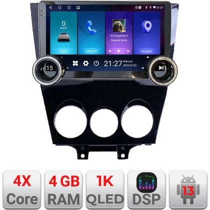 Navigatie Mazda RX8 2003-2008 Edotec  4+64 10.5 inch Incell 1K android Wifi 5Ghz gps internet  