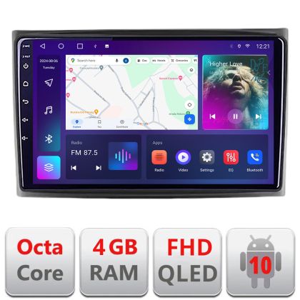 Volvo XC90 2002-2014 navigáció, dedikált Android QLED octa core 4+64 4G DSP FHD carplay, android autórádió, gps, internet, Android készlet + EDT-E310v3