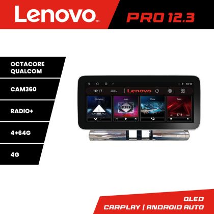Navigáció Citoren C3 2017-2024 rádió cd Lenovo Qled 12.3 hüvelykes Octa Core 4+64 360 DSP ADAS Carplay android auto rádió internet Kit-+PRO-12.3-4+64