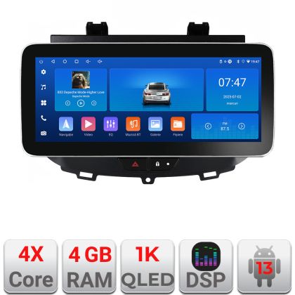 Navigáció Opel Grandland X Crossland X 2016-2020 dedikált Android rádió gps internet 4+64 képernyő 12,3 hüvelykes InCell kijelző QLED 1K Rockchip készlet-+EDT-E212-RK