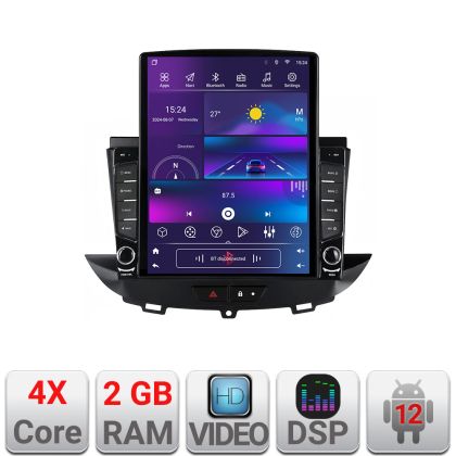 Navigatie Opel Grandland X Crossland X 2016-2020 dedicata Android radio gps internet quad core 2+32 ecran vertical 9.7" Kit-+EDT-E708
