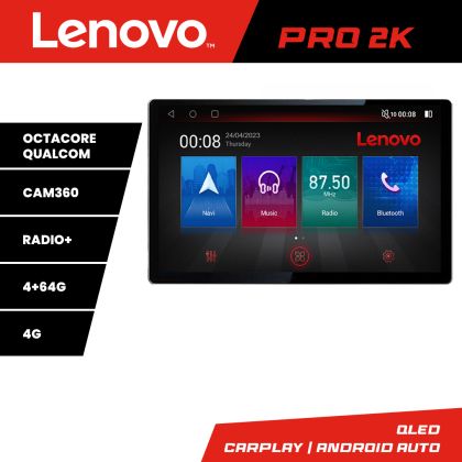 Navigáció Opel Grandland X Crossland X 2016-2020 Lenovo Qled 13 hüvelykes 2K Octa Core 4+64 360 DSP ADAS Carplay android auto rádió internet Kit-+PRO-2K-13-4+64