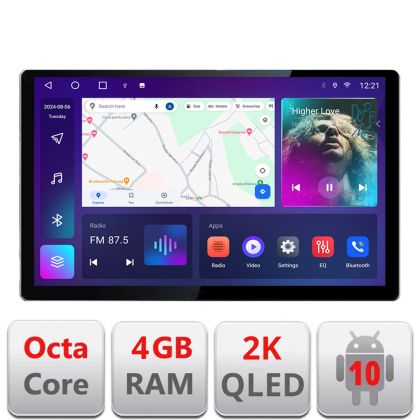 Navigatie Mercedes Vito Viano 2004-2006 Qled 2K Octa Core 4+64 LTE 4G DSP Wifi 5Ghz android auto carplay radio gps internet Kit-+EDT-E413-2K+KIT-10-9