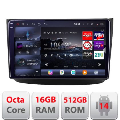 Navigáció Mercedes Vito Viano 2004-2006 Qled 2K Octa Core 16+512 LTE 4G DSP Wifi 5Ghz android auto carplay rádió gps internet készlet-+EDT-E810-2K