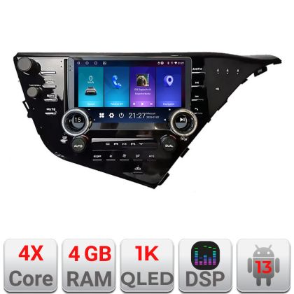 Navigáció Toyota Camry 2017-2021 Edotec 4+64 10.5 hüvelykes Incell 1K android Wifi 5Ghz gps internet Kit-camry-2018