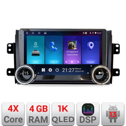 Navigáció Suzuki SX4 2006-2013 Edotec 4+64 10.5 hüvelykes Incell 1K android Wifi 5Ghz gps internet készlet-124