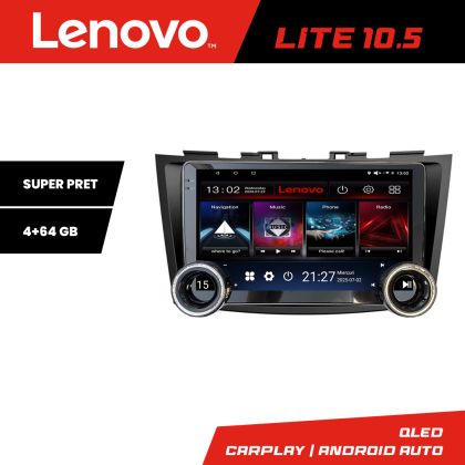 Navigáció Suzuki Swift 2010-2017 Kit-179 Lenovo 8 magos 4+64 10.5 hüvelykes Incell 1K android Wifi 5Ghz gps internet