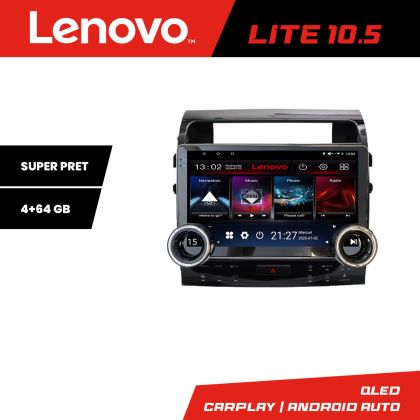 Navigáció Toyota Landcruiser L200 V8 2008-2020 Kit-381-type-a Lenovo 8 magos 4+64 10.5 hüvelykes Incell 1K android Wifi 5Ghz gps internet