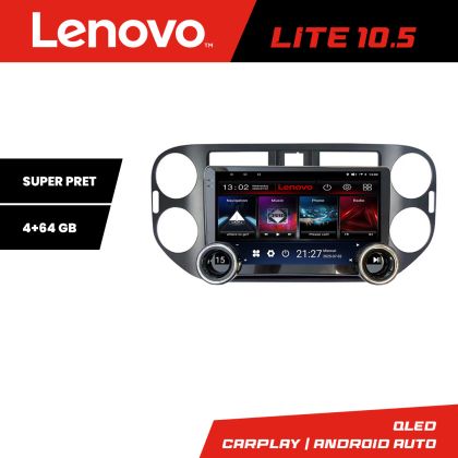 Navigáció VW Tiguan és Golf Plus 2012-2016 Lenovo 8 magos 4+64 10.5 hüvelykes Incell 1K android Wifi 5Ghz gps internet Kit-489v2