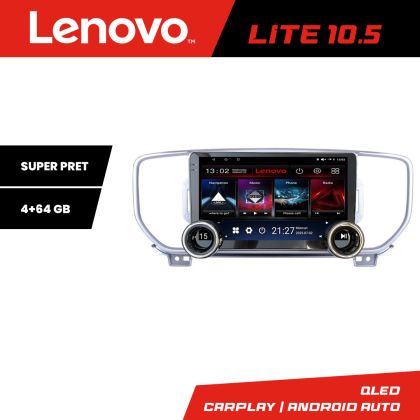 Navigáció Kia Sportage 2016 Kit-576 Lenovo 8 magos 4+64 10.5 hüvelykes Incell 1K android Wifi 5Ghz gps internet