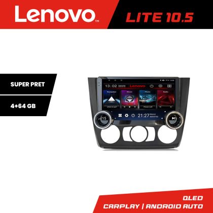 Navigatie BMW Seria 1 E87 2007-2011 clima manuala Kit-bmw117-manual Lenovo  8 core 4+64 10.5 inch Incell 1K android Wifi 5Ghz gps internet 