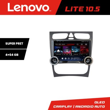 Navigáció Mercedes C W203 2000-2004 Kit-clk Lenovo 8 magos 4+64 10.5 hüvelykes Incell 1K android Wifi 5Ghz gps internet Q