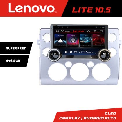 Navigáció Toyota FJ Cruiser 2006-2020 Lenovo 8 magos 4+64 10.5 hüvelykes Incell 1K android Wifi 5Ghz gps internet Kit-fj-cruiser