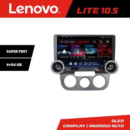 Navigatie VW Golf 5 2004-2010 clima manuala Lenovo  8 core 4+64 10.5 inch Incell 1K android Wifi 5Ghz gps internet  KIT-golf5-manual