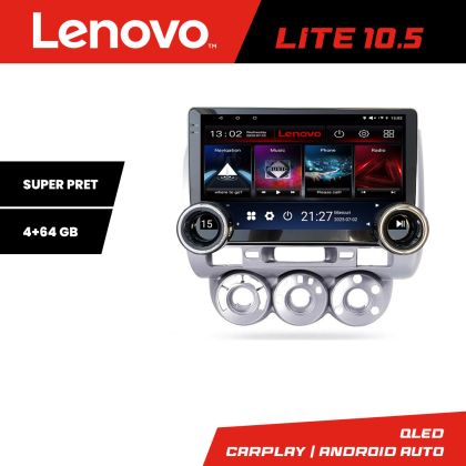 Navigatie Honda Fit Jazz 2004-2008 Lenovo  8 core 4+64 10.5 inch Incell 1K android Wifi 5Ghz gps internet  Kit-jazz