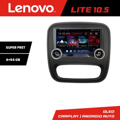 Navigáció Renault Trafic 2014-2017 Kit-rt09 Lenovo 8 magos 4+64 10.5 hüvelykes Incell 1K android Wifi 5Ghz gps internet Q