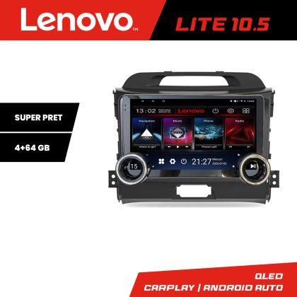 Navigáció Kia Sportage 2010- Lenovo 8 magos 4+64 10.5 hüvelykes Incell 1K android Wifi 5Ghz gps internet