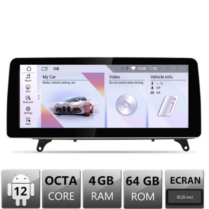 BMW X5 X6 E70 E71 2007-2008 navigáció CCC képernyővel Android képernyő 10.25" 4+64 4G BT