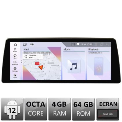 Navigatie dedicata Edotec BMW Seria 5 G30 masini cu EVO Android ecran 10.25" 4+64 4G BT