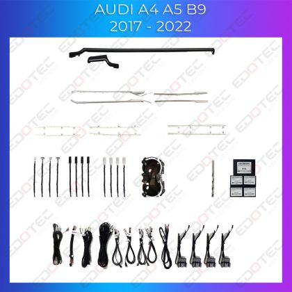 Lumini ambientale Audi A4 2017-2022 set complet lumini fara trimuri control telefon sau sistem original