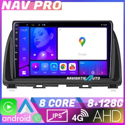 Navigatie Mazda CX-5 2012-2016 EDOTEC-LITE Android Ecran 720P Octa Core 8+128 Carplay  Android auto
