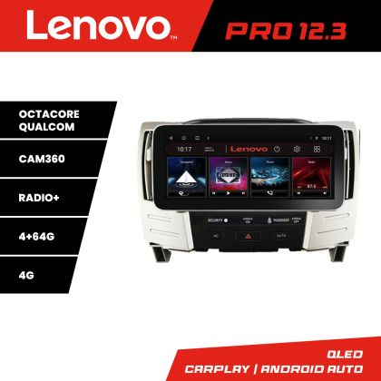 Navigáció Lexus RX300 2003-2008 Lenovo PRO 4+64 12,3 hüvelykes qled android 4G DSP gps internet Kit-RX300