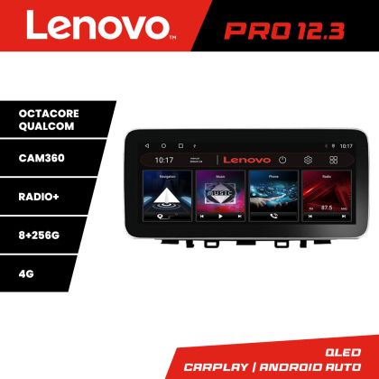 Navigáció Kia Stonic 2016-2020 Lenovo PRO 8+256 12.3 hüvelykes qled android 4G DSP gps internet Kit-Stonic