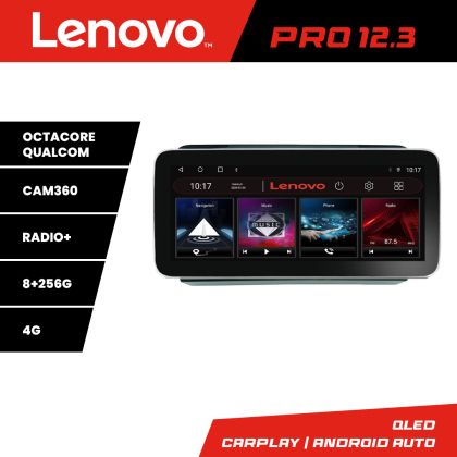 Navigatie VW PQB K-vw Lenovo PRO 8+256 12.3 inch qled android 4G DSP gps internet  8Core