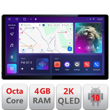 Navigáció Kia Optima 2016- Manuális Qled 2K Octa Core 4+64 LTE 4G DSP Wifi 5Ghz android auto carplay rádió gps internet EDT-E413-2K