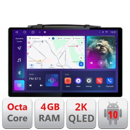 VW Touareg 2011-2018 navigáció négymagos Edonav képernyő 13" 2K 4+32 Android Waze USB navigáció 4G 360 Toslink Youtube Rádió