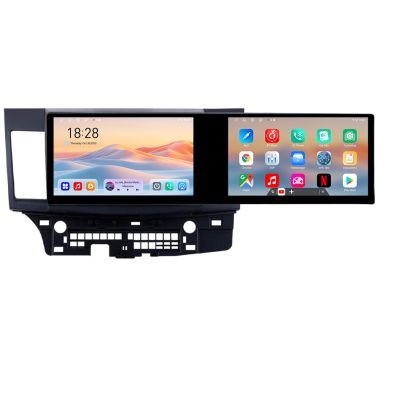 Navigatie MITSUBISHI LANCER Kit-037 Edotec 2 ecrane  8 core 4+128 21.6 inch Incell android Wifi 5Ghz gps internet