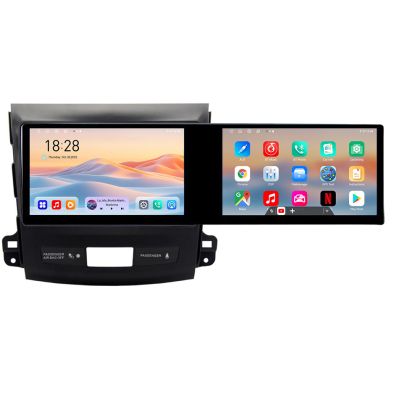 Navigatie Mitsubishi Outlander 2010 Kit-056 Edotec 2 ecrane  8 core 4+128 21.6 inch Incell android Wifi 5Ghz gps internet  Q