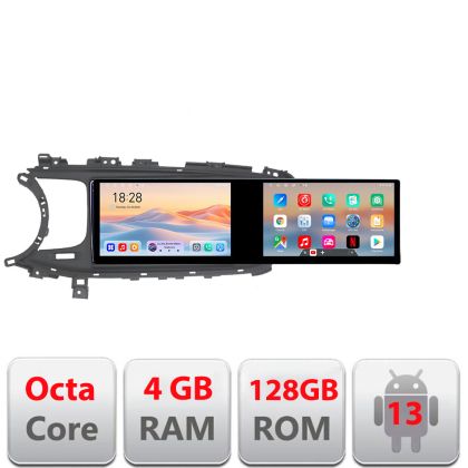 Navigáció Mitsubishi ASX 2017-2021 Edotec faceliftes modell 2 képernyő 8 magos 4+128 21.6 hüvelykes Incell android Wifi 5Ghz gps internet Kit-091-v2