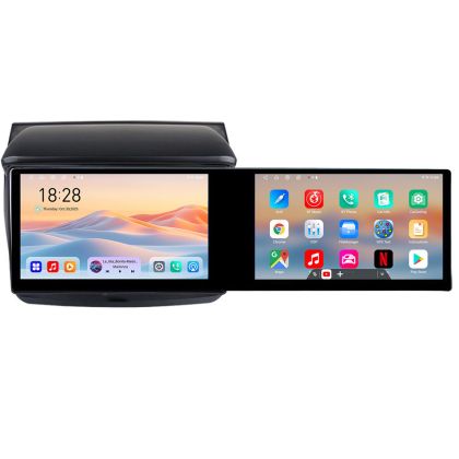 Navigáció Mitsubishi L200 2006-2014 Kit-094 Edotec 2 képernyő 8 magos 4+128 21.6 hüvelykes Incell android Wifi 5Ghz gps internet Q