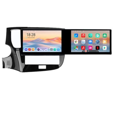 Navigáció Mitsubishi Oultander 2020- Kit-1230-20 Edotec 2 képernyő 8 magos 4+128 21.6 hüvelykes Incell android Wifi 5Ghz gps internet 32