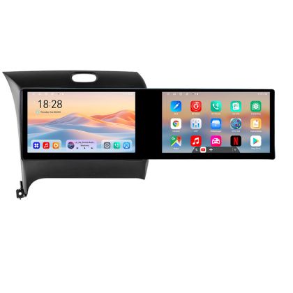 Navigáció Kia Cerato 2013-2017 Kit-1562 Edotec 2 képernyő 8 magos 4+128 21.6 hüvelykes Incell android Wifi 5Ghz gps internet