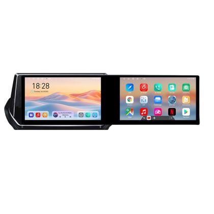 Navigáció Peugeot 2008 2020- Edotec 2 képernyő 8 magos 4+128 21.6 hüvelykes Incell android Wifi 5Ghz gps internet készlet-209-2020