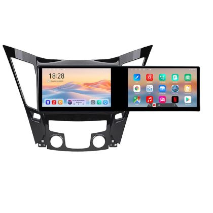 Navigatie Hyundai Sonata 2011-2015 Kit-259 Edotec 2 ecrane  8 core 4+128 21.6 inch Incell android Wifi 5Ghz gps internet