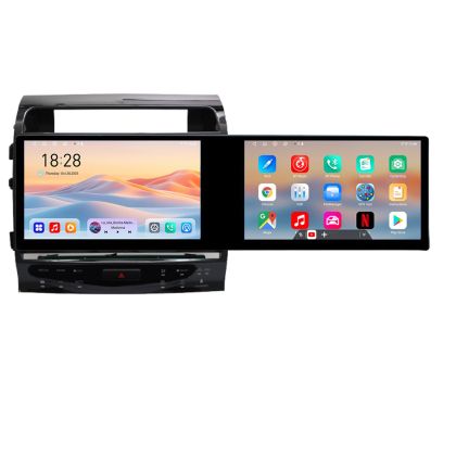Navigatie Toyota Landcruiser L200 V8 2008-2020 Kit-381-type-a Edotec 2 ecrane  8 core 4+128 21.6 inch Incell android Wifi 5Ghz gps internet