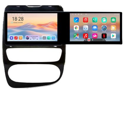 Navigatie Renault Clio 4 V2 Kit-468 Edotec 2 ecrane  8 core 4+128 21.6 inch Incell android Wifi 5Ghz gps internet