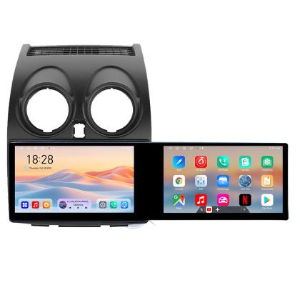 Nissan Qashqai navigáció Kit-499 Edotec 2 képernyő 8 magos 4+128 21,6 hüvelykes Incell android Wifi 5Ghz gps internet