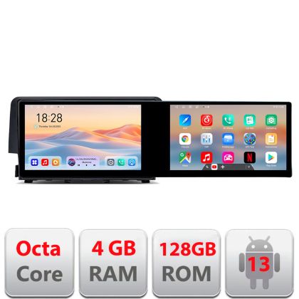 Honda Civic 2016-2020 Kit-669 Edotec navigáció 2 képernyő 8 magos 4+128 21,6 hüvelykes Incell android Wifi 5 GHz-es gps internet