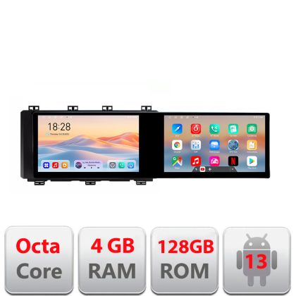 Navigatie Toyota Auris 2013-2017 Edotec 2 ecrane  8 core 4+128 21.6 inch Incell android Wifi 5Ghz gps internet  Kit-auris15+kit-toyota-universal