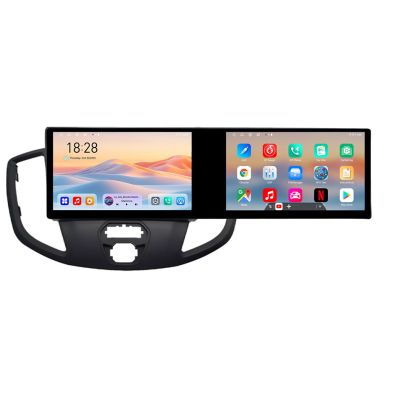 Navigáció Ford Transit V363 2015-2021 Edotec 2 képernyő 8 magos 4+128 21.6 hüvelykes Incell android Wifi 5Ghz gps internet készlet - egyedi