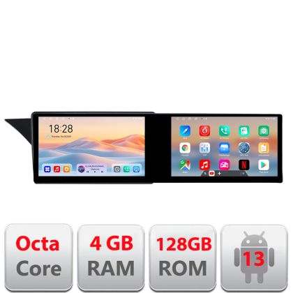 Navigáció Mercedes GLK 2008-2011 NTG4 Edotec 2 képernyő 8 magos 4+128 21.6 hüvelykes Incell android Wifi 5Ghz gps internet Kit-glKit-ntg4